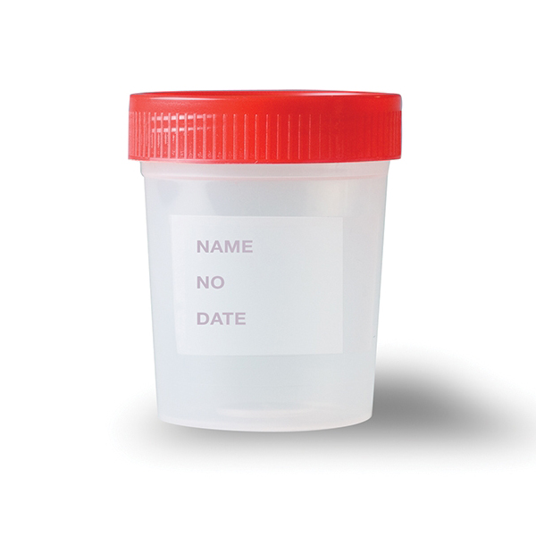 CONTAINER [URINE - STERILE] PLASTIC 120 ML - MX-LRD Available at Online Family Pharmacy Qatar Doha