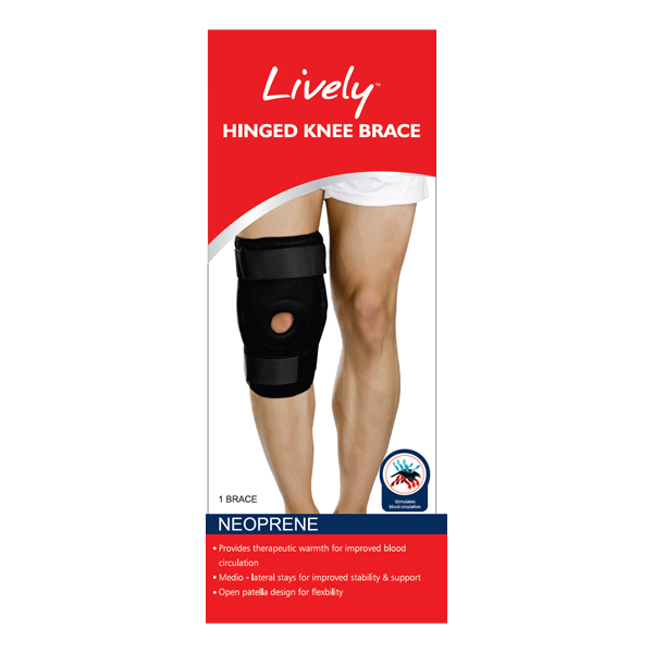 Knee Brace Lively Hinged - Neoprene - Dyna Available at Online Family Pharmacy Qatar Doha