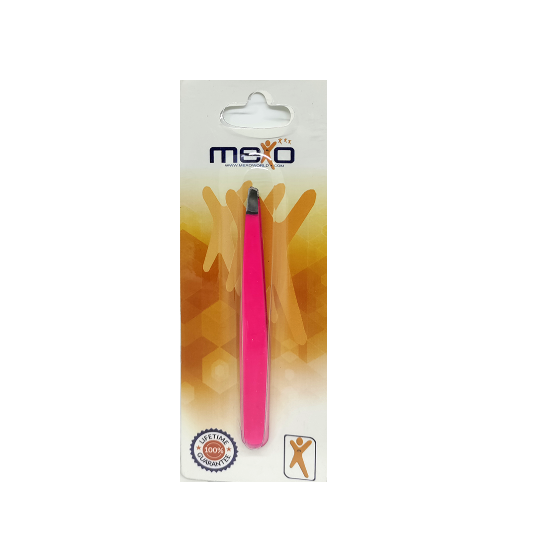 Tweezer Eyebrow 4" Red Coated[bse-8217] - Mexo Available at Online Family Pharmacy Qatar Doha