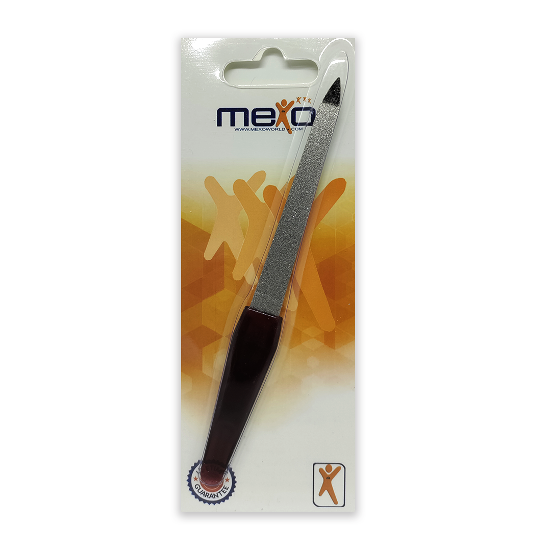 Nail File Plastic Handle Red/black Coated [bse-1404] 1's - Mexo Available at Online Family Pharmacy Qatar Doha