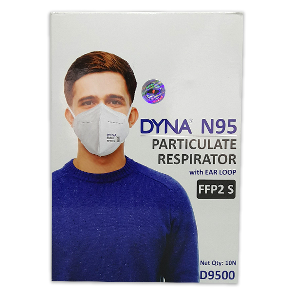 Face Mask N95 With Respirator Earloop 10'S - Dyna product available at family pharmacy online buy now at qatar doha