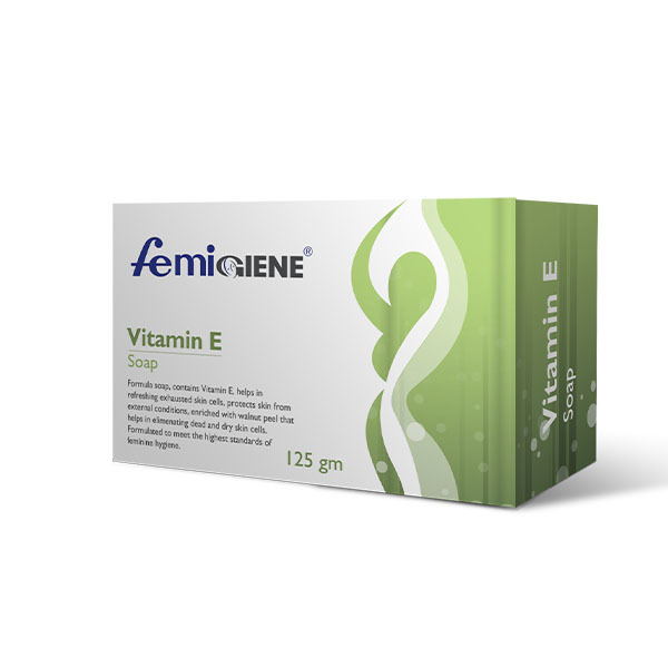 Vitamine E Soap 125Gm - Femigiene Available at Online Family Pharmacy Qatar Doha