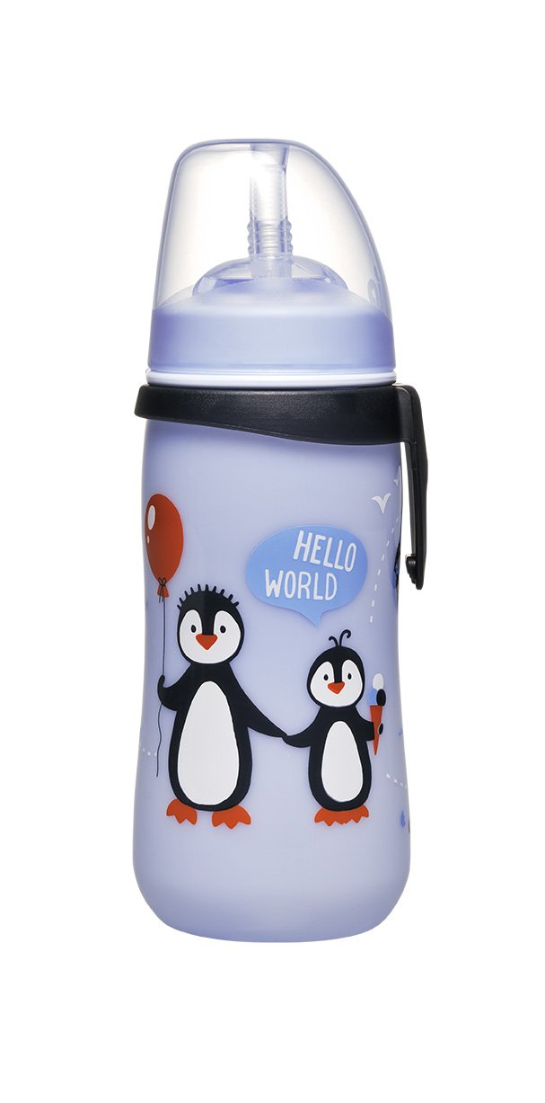 Straw Cup Penguin 330ml #350670  - Babico Available at Online Family Pharmacy Qatar Doha