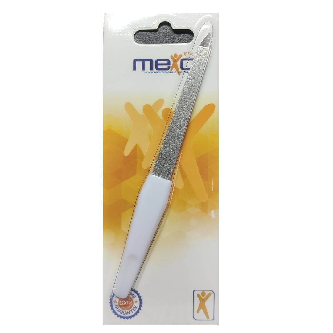 Nail File Plastic Handle White Coated(bse-1409)-mexo product available at family pharmacy online buy now at qatar doha