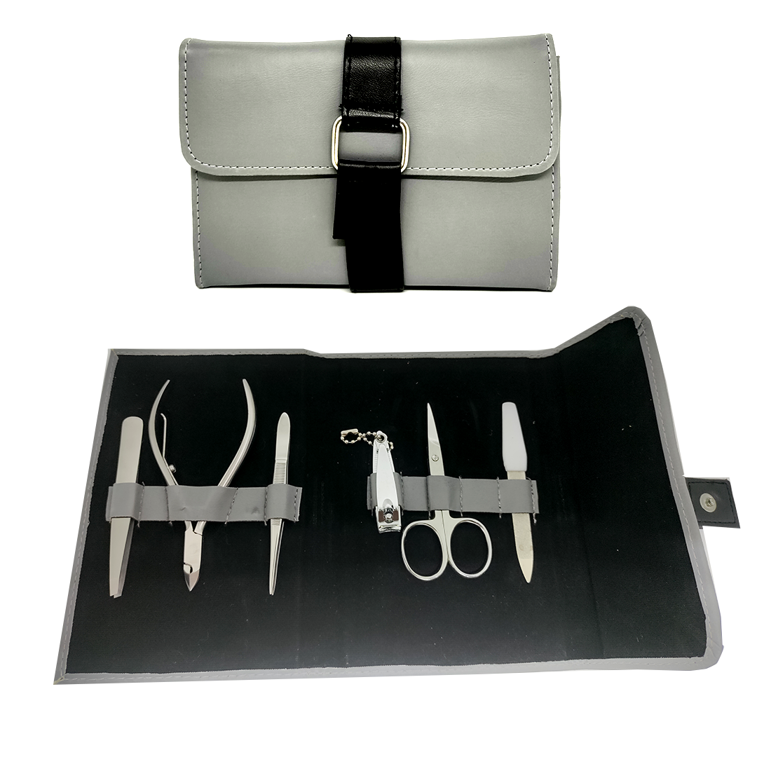 Manicure Kit [6 Pcs] Folded Holster [bse-1703] - Mexo Available at Online Family Pharmacy Qatar Doha