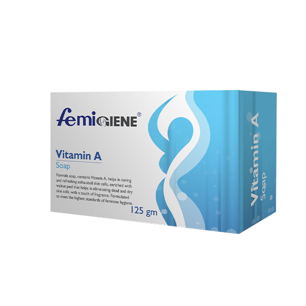 Vitamine A Soap 125Gm - Femigiene Available at Online Family Pharmacy Qatar Doha