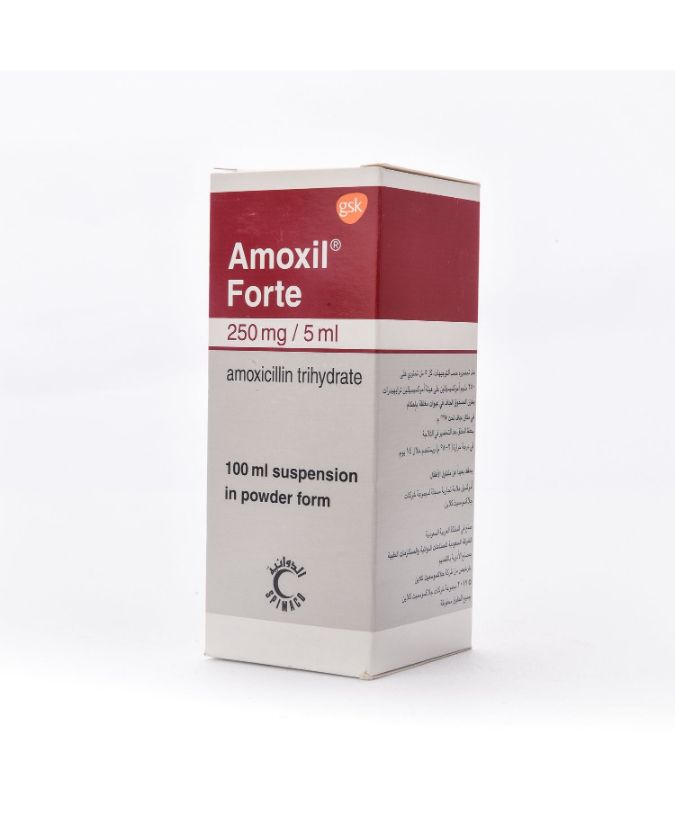 Amoxil Forte 250mg Susp 100ml product available at family pharmacy online buy now at qatar doha