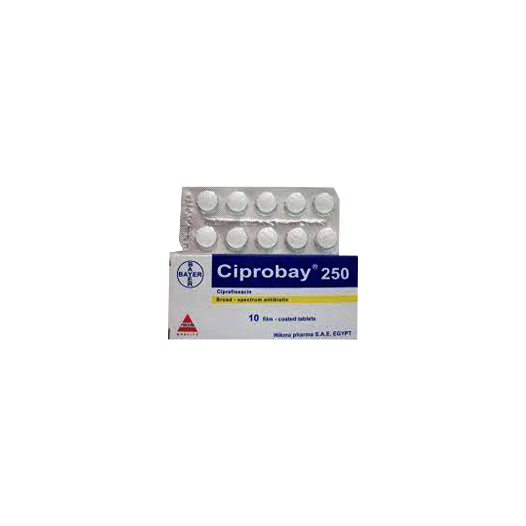 Ciprobay 250mg Tablet 10.s product available at family pharmacy online buy now at qatar doha