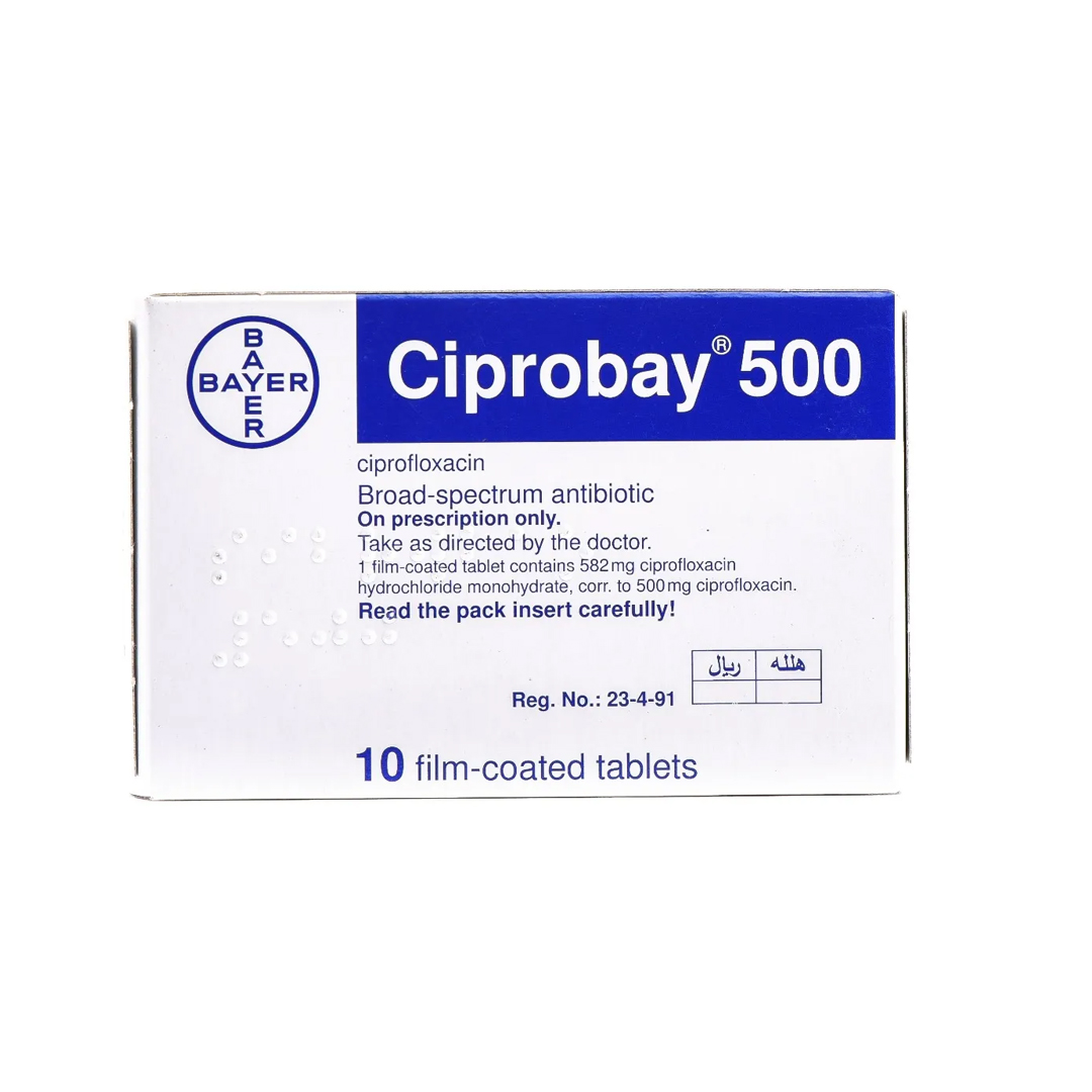 Ciprobay 500mg Tablet 10.s product available at family pharmacy online buy now at qatar doha