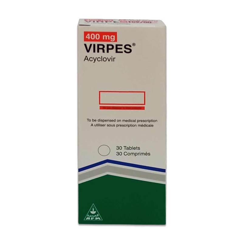 buy online Virpes 400Mg Tablet 30'S   Qatar Doha