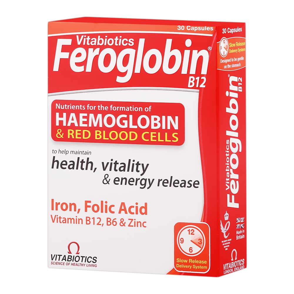 Feroglobin B12 Capsules 30.s product available at family pharmacy online buy now at qatar doha