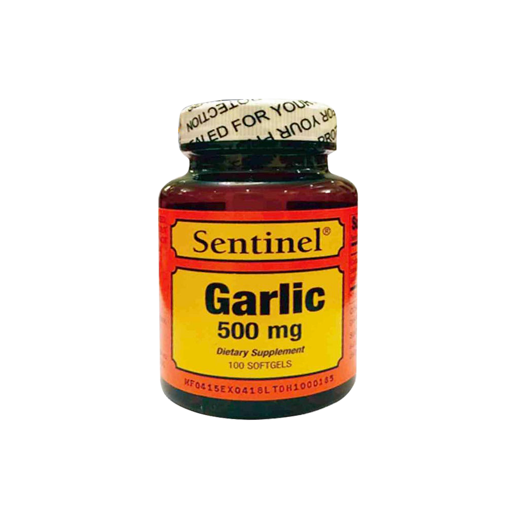 Garlic Capsules 500mg 100.s Sentinal product available at family pharmacy online buy now at qatar doha
