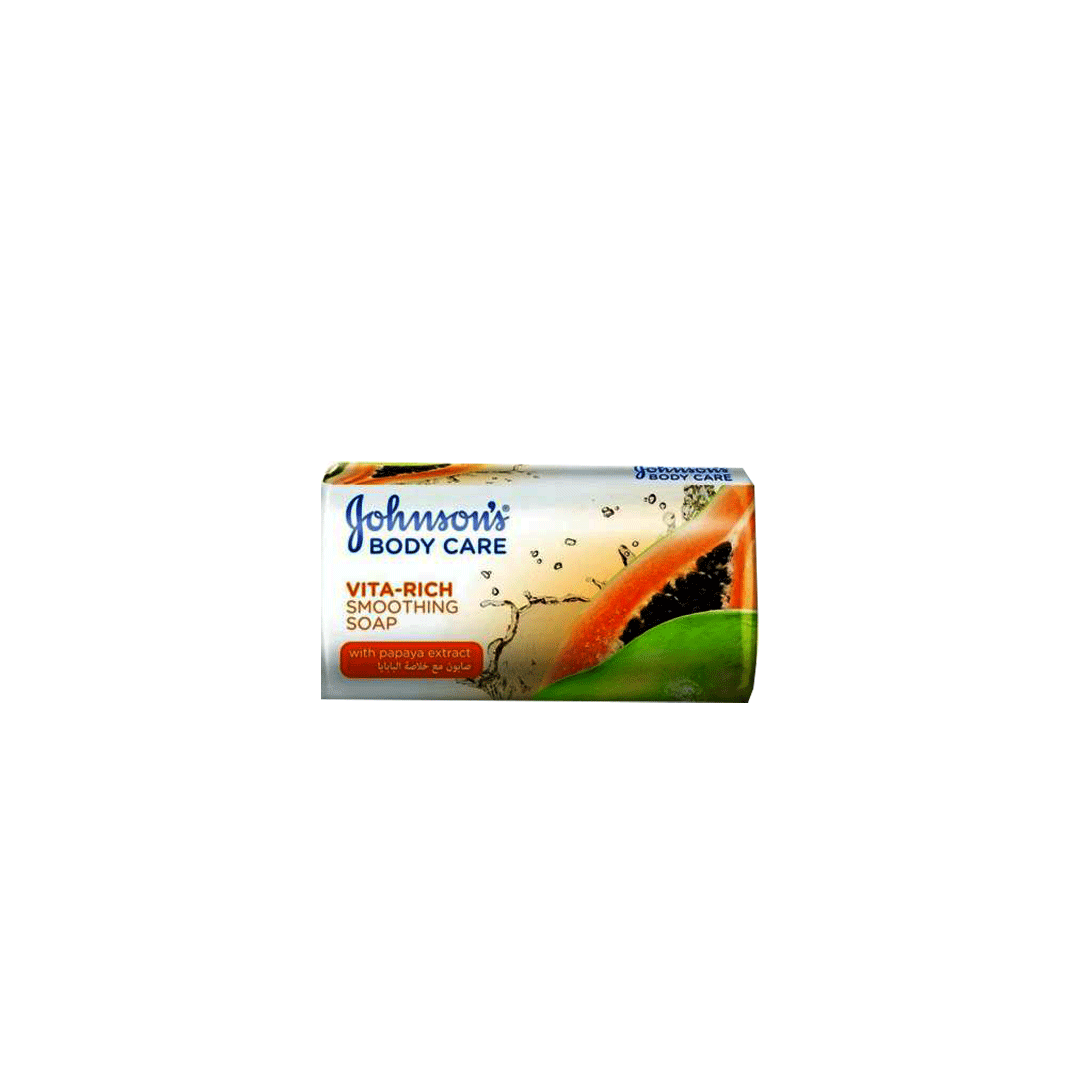 buy online J&J V/R Smooth Papaya Soap 175 Gm.   Qatar Doha