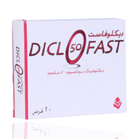 buy online Diclofast [50mg] Tablets 20's   Qatar Doha