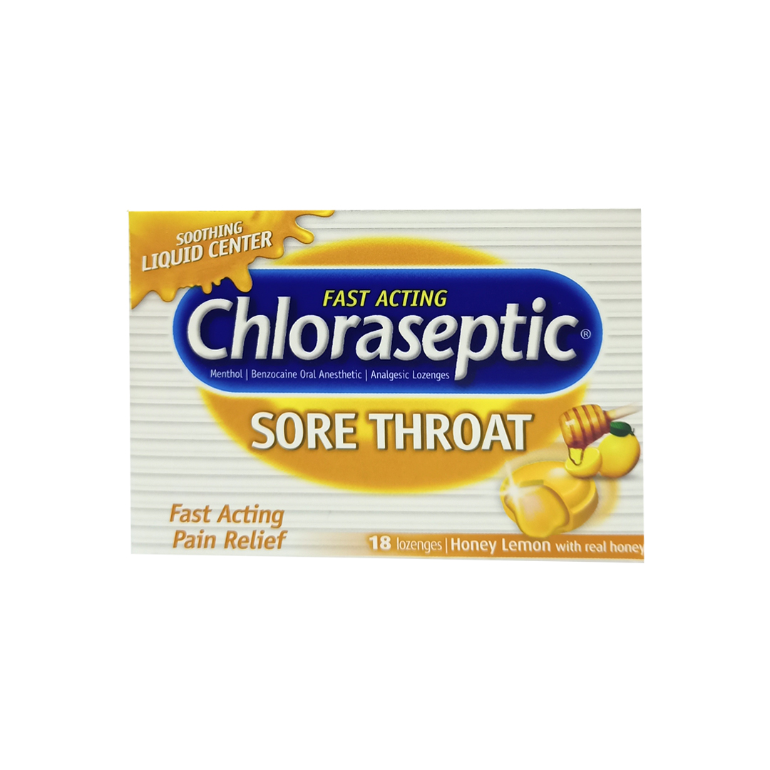 Chloraseptic (honey-lemon)lozenges 18.s product available at family pharmacy online buy now at qatar doha