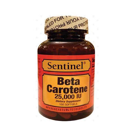 Beta Carotene 25,000 Iu 100.s Softgel Sentinal product available at family pharmacy online buy now at qatar doha