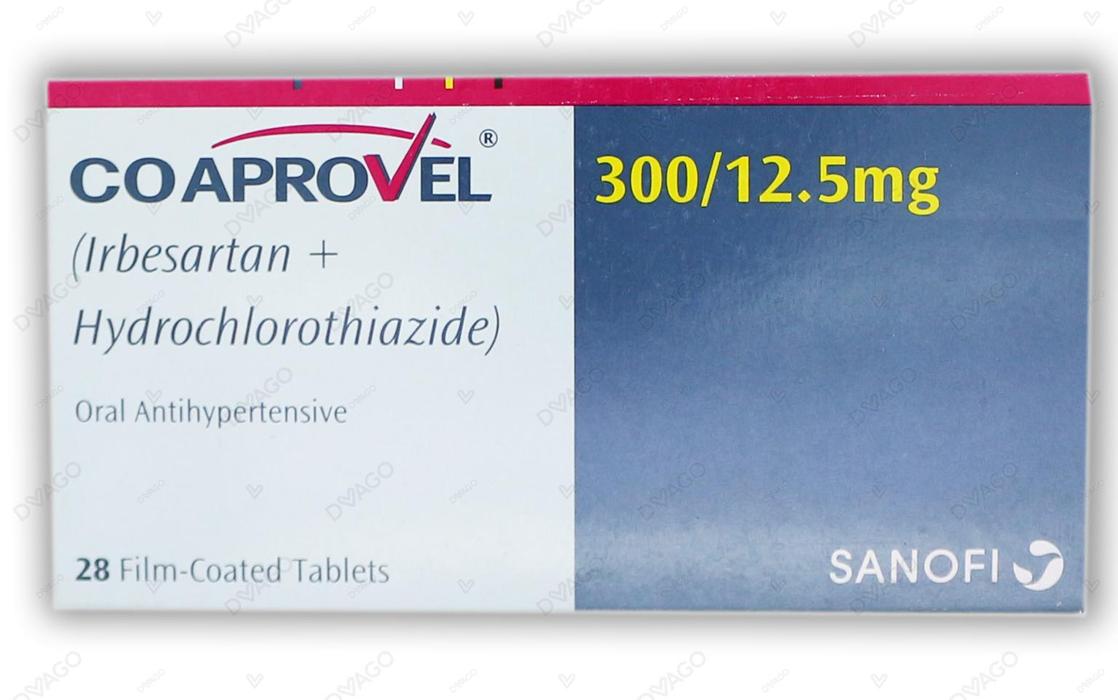buy online Co-aprovel [300/12.5mg] Tablet 28's   Qatar Doha