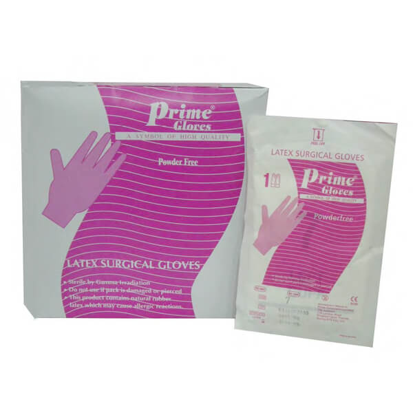 Gloves Latex Surgical /pf [6.5] Sterile 50.s Prime product available at family pharmacy online buy now at qatar doha