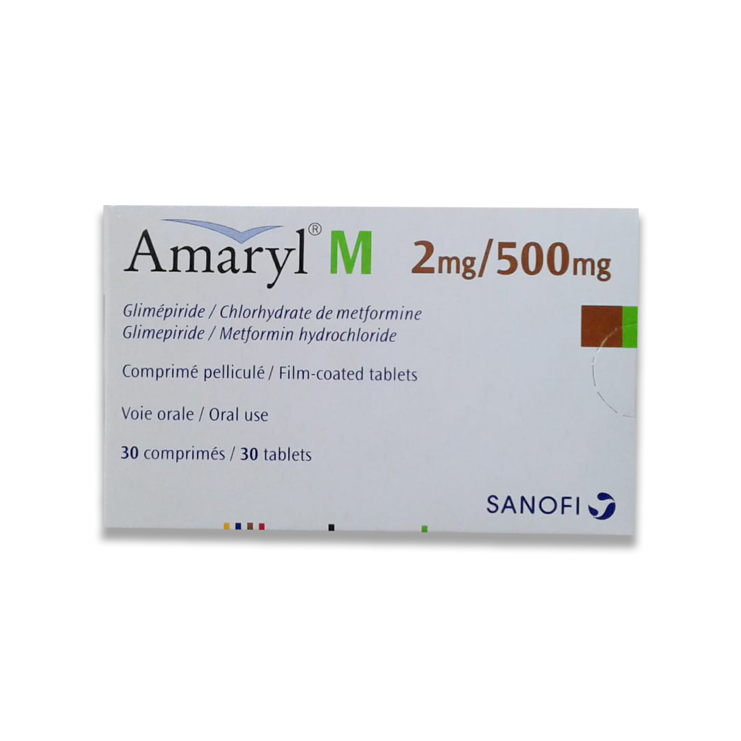 buy online Amaryl-m [2mg/500mg] Tablets 30's   Qatar Doha