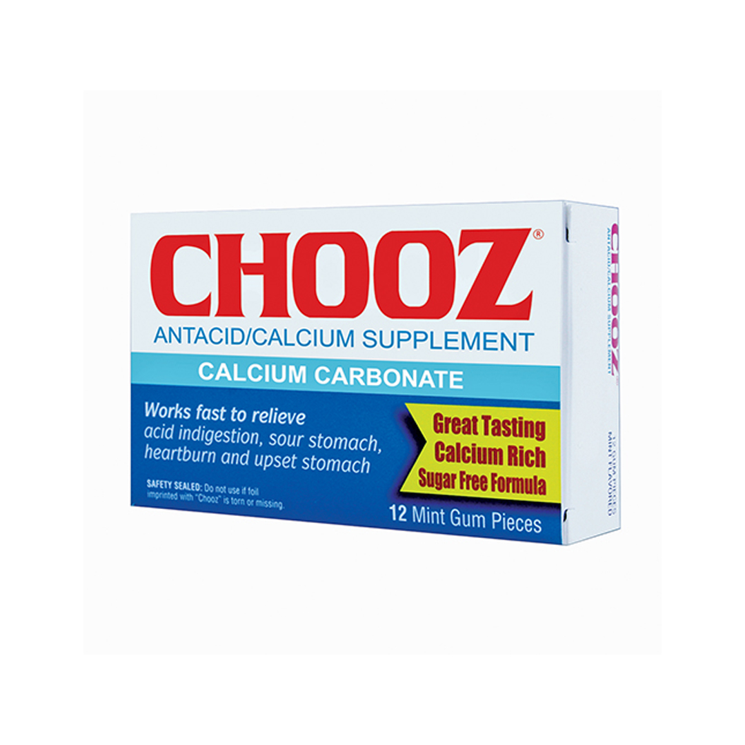 Chooz Antacid Gum Tablet 12'S product available at family pharmacy online buy now at qatar doha