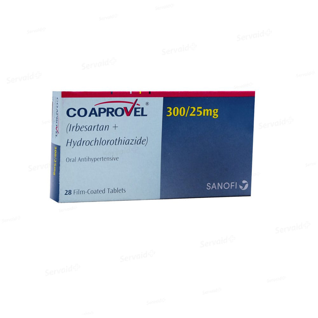 buy online Co-aprovel [300/25mg] Tablet 28's   Qatar Doha