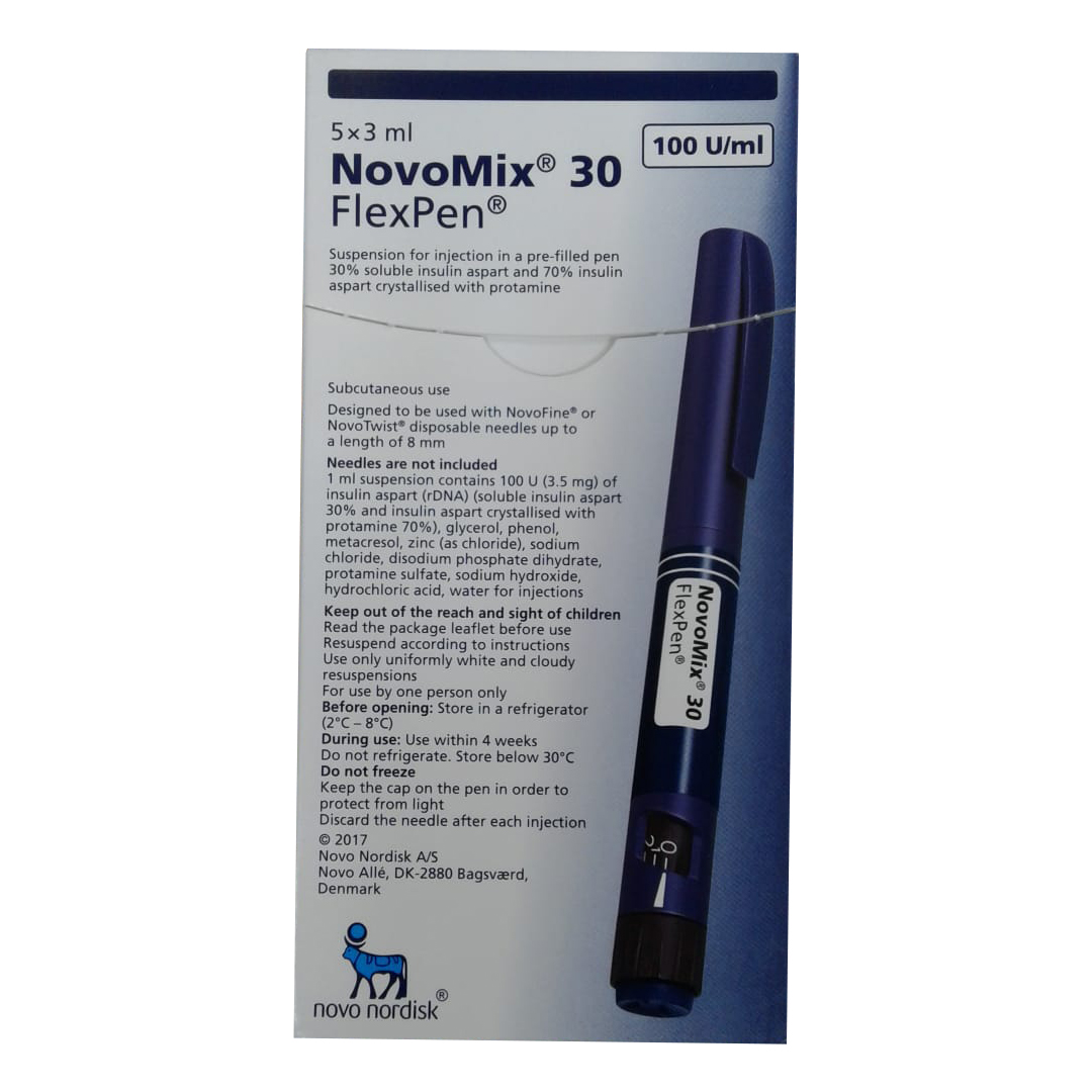 Novomix 30 Flexpen 5 X 3ml product available at family pharmacy online buy now at qatar doha