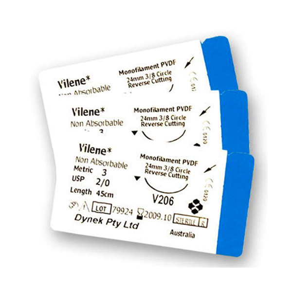 Suture Vilene V504 6/0 12'S Blue Monofilament Polyvinylidene - Dynek product available at family pharmacy online buy now at qatar doha