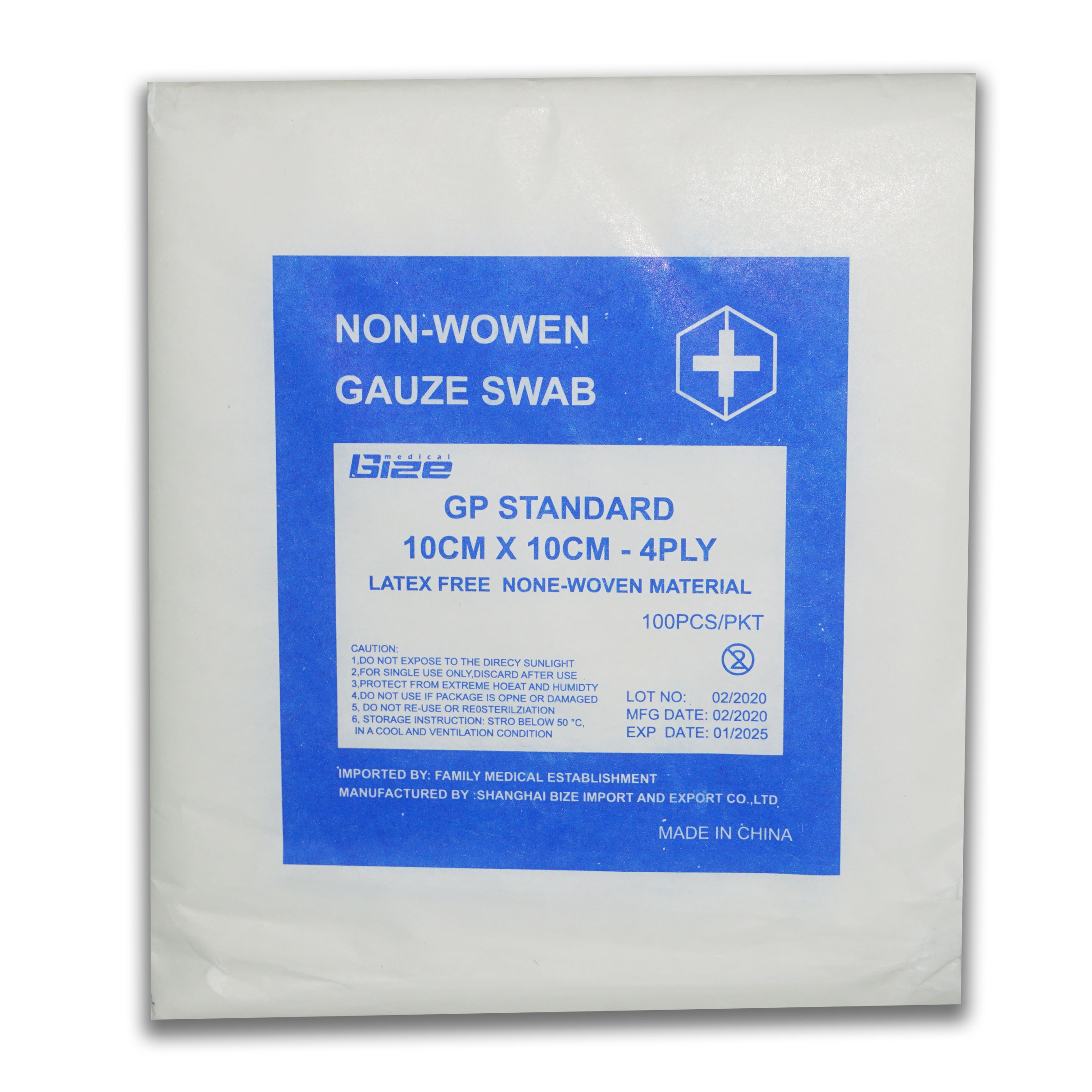 Gauze Swab 4 Ply [10 X10Cm] N/W 100'S [Mx-Lrd] product available at family pharmacy online buy now at qatar doha