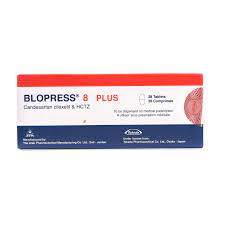 buy online Blopress 8mg Plus Tablets 28's   Qatar Doha