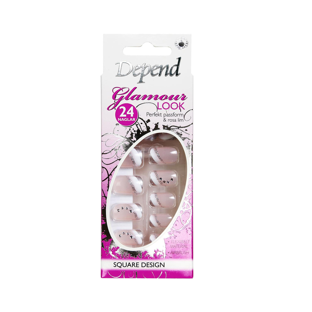 Depend Glamour Nail Silver Line product available at family pharmacy online buy now at qatar doha