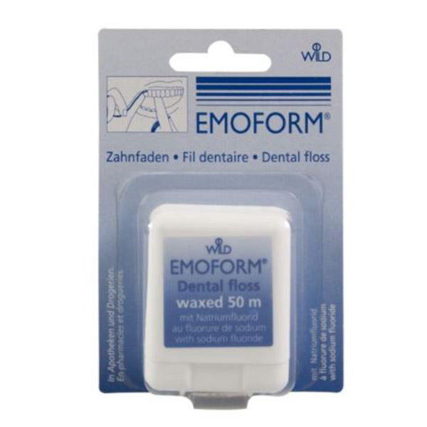 Emoform Dental Tape Waxed 50M product available at family pharmacy online buy now at qatar doha