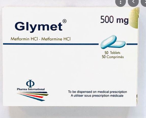 buy online Glymet 500Mg Tablet 50'S   Qatar Doha