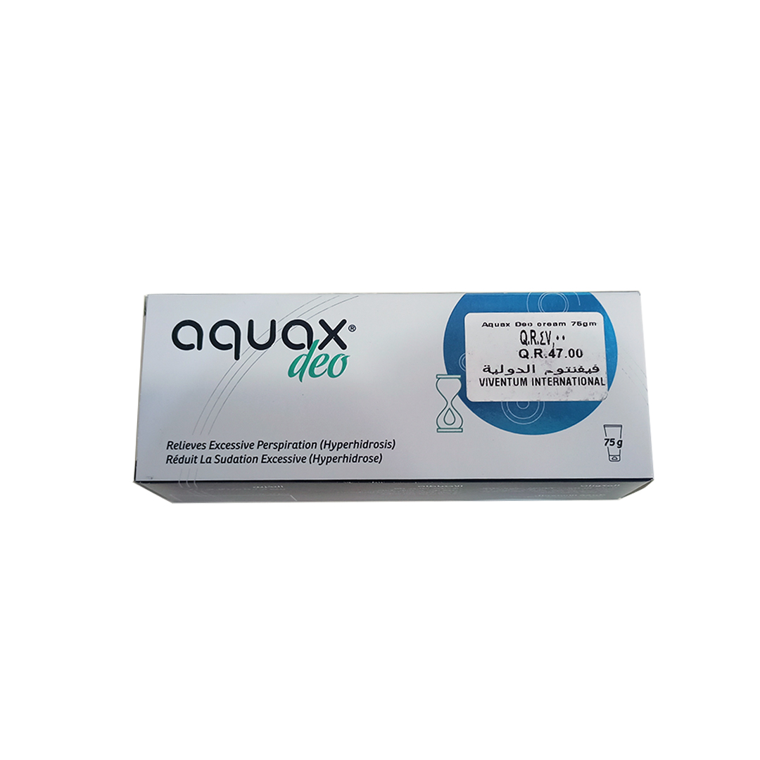 buy online Aquax Deo Cream 75Gm   Qatar Doha