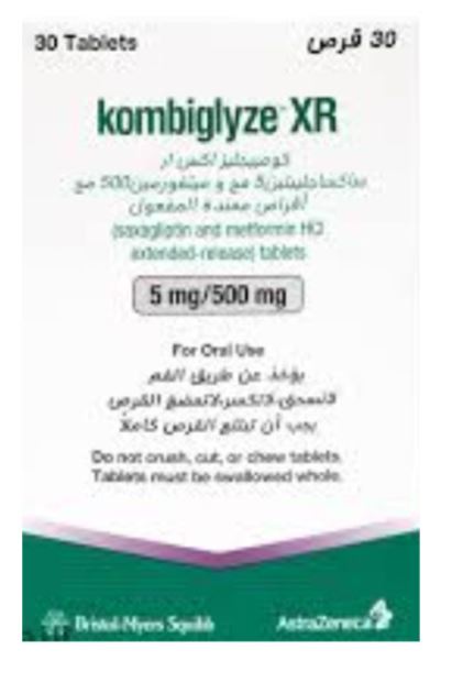 buy online Kombiglyze Xr [5mg / 500mg] Tablets 30's   Qatar Doha