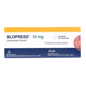 Blopress 16Mg Tablet 28'S product available at family pharmacy online buy now at qatar doha