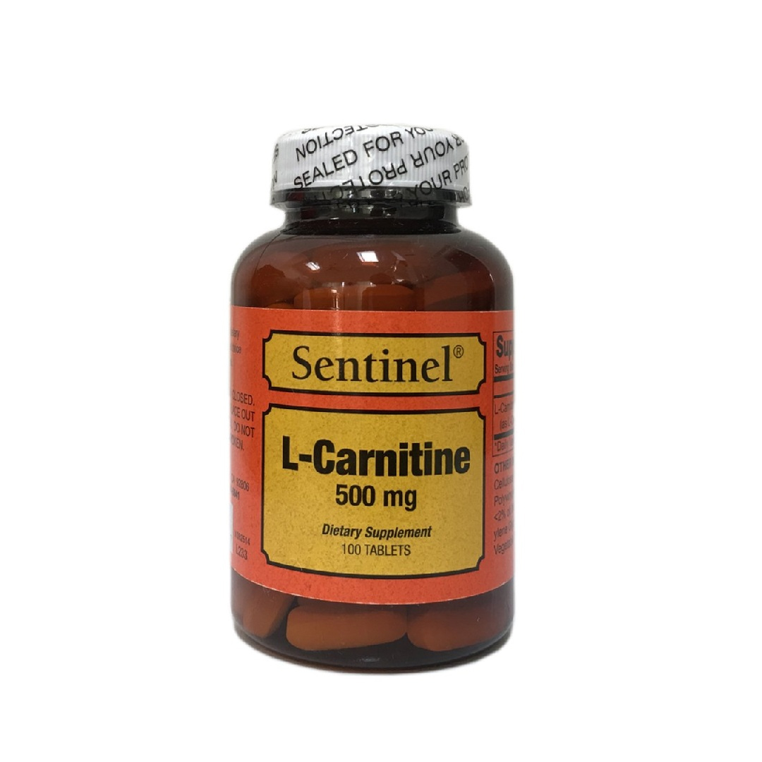 L-carnitine 500mg 100.s Sentinel product available at family pharmacy online buy now at qatar doha