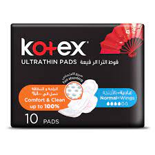 Kotex Ultra Thin Pads With Normal Wings product available at family pharmacy online buy now at qatar doha