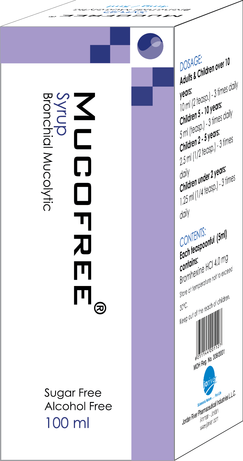Mucofree Syrup 100ml product available at family pharmacy online buy now at qatar doha