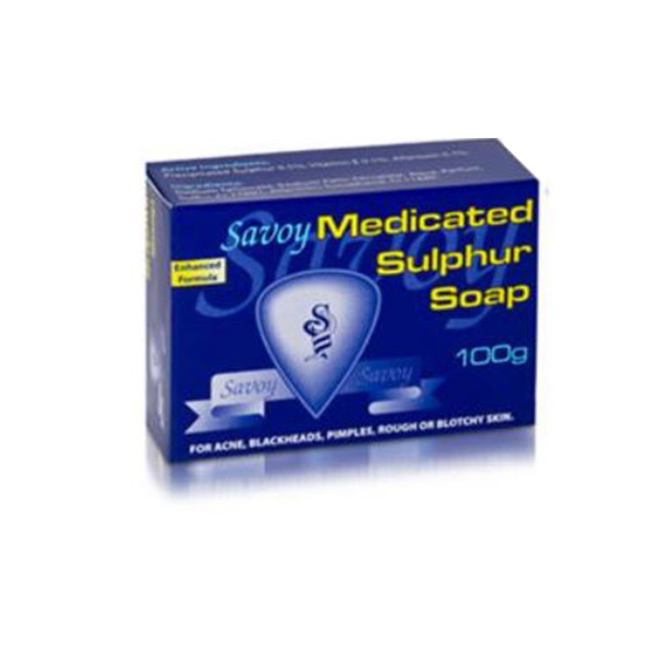 Savoy Medicated Sulphur Soap 100G product available at family pharmacy online buy now at qatar doha