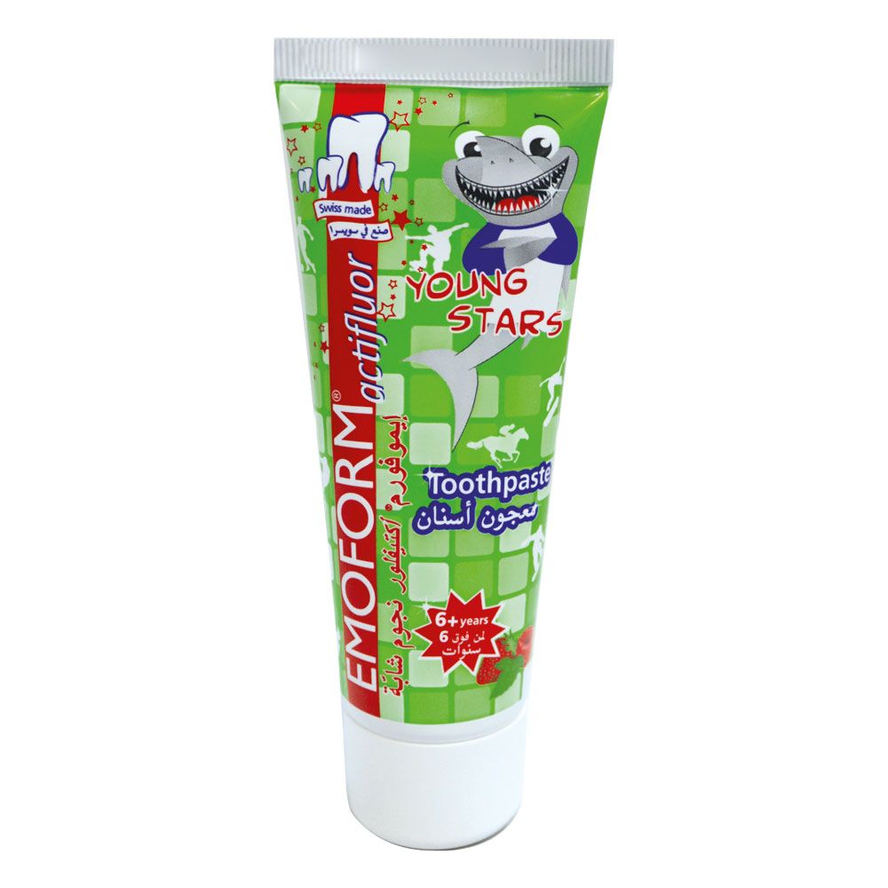 Emoform Actifluor Young Stars 75Ml product available at family pharmacy online buy now at qatar doha