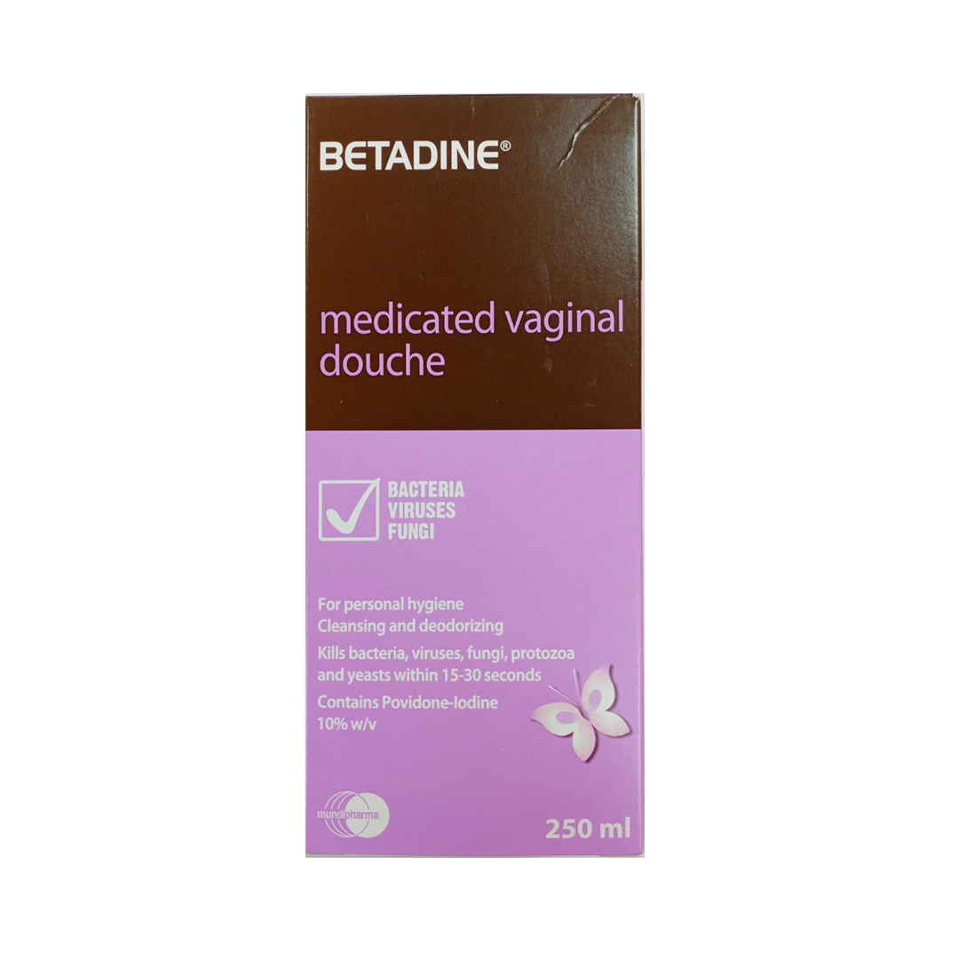 Betadine Medicated Vaginal Douche 250Ml product available at family pharmacy online buy now at qatar doha