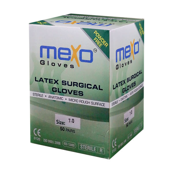 Gloves Latex Surgical /Pf Polymer [ 6.5 ] Sterile 100'S - Mexo product available at family pharmacy online buy now at qatar doha