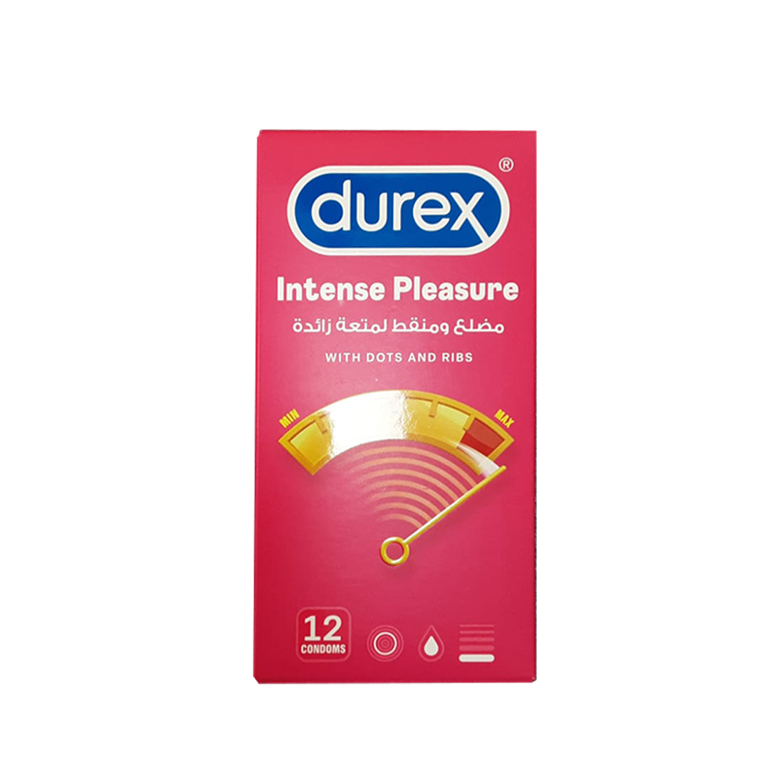 Durex Intense Pleasure Condom 12'S product available at family pharmacy online buy now at qatar doha