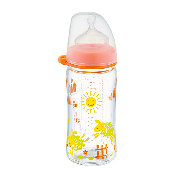 Bottle Glass+Silic Teat 240Ml Oran-Sheep 0M+[350649] product available at family pharmacy online buy now at qatar doha