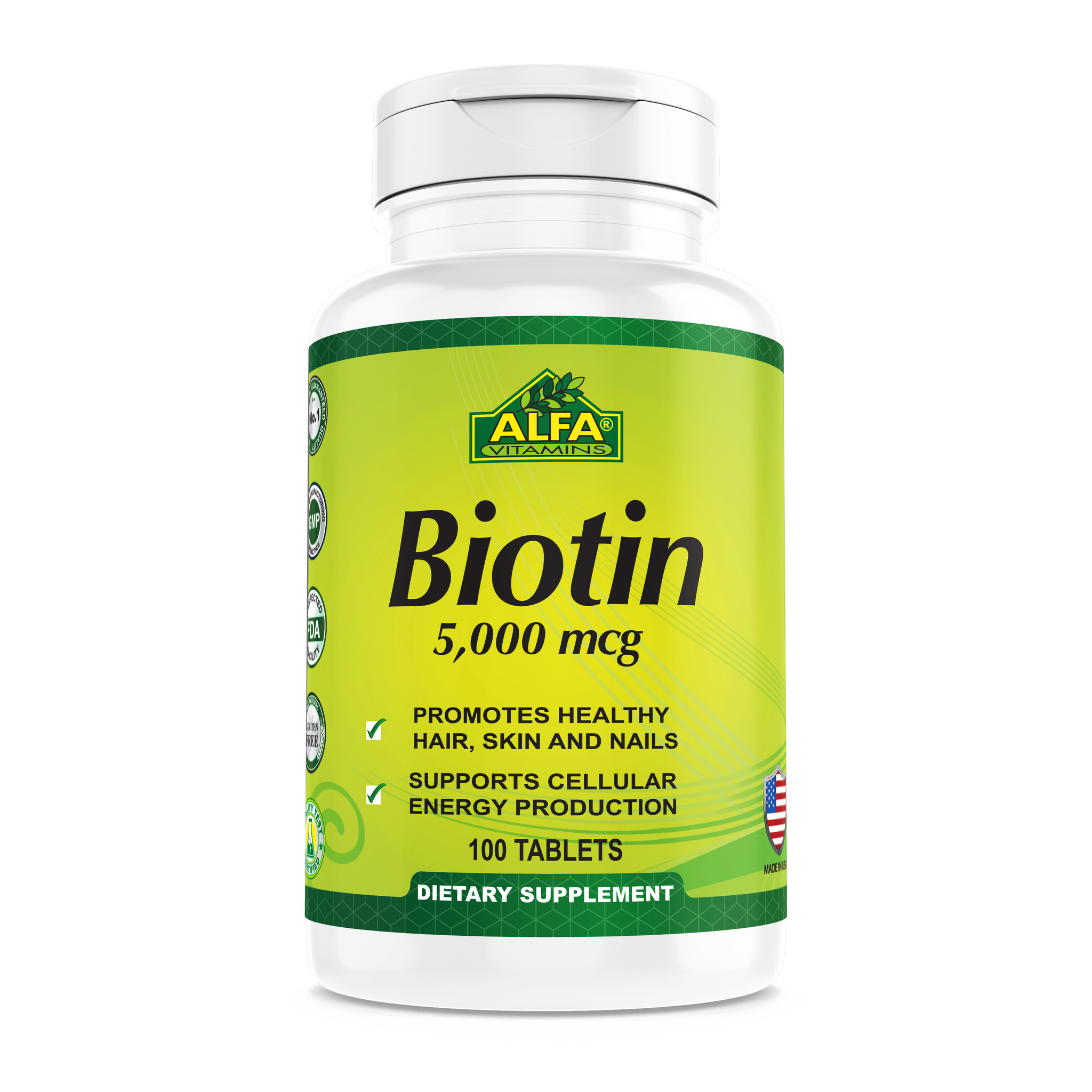 buy online Alfa Biotin 5000 Mcg 100'S   Qatar Doha