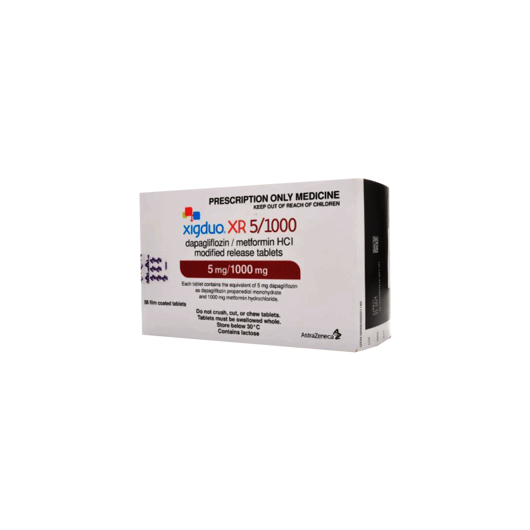 buy online Xigduo Xr (5Mg/1000Mg) Tablet 60'S   Qatar Doha