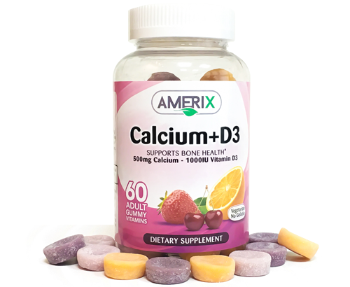 Amerix Calcium+vit D3 Gummies 60.s product available at family pharmacy online buy now at qatar doha