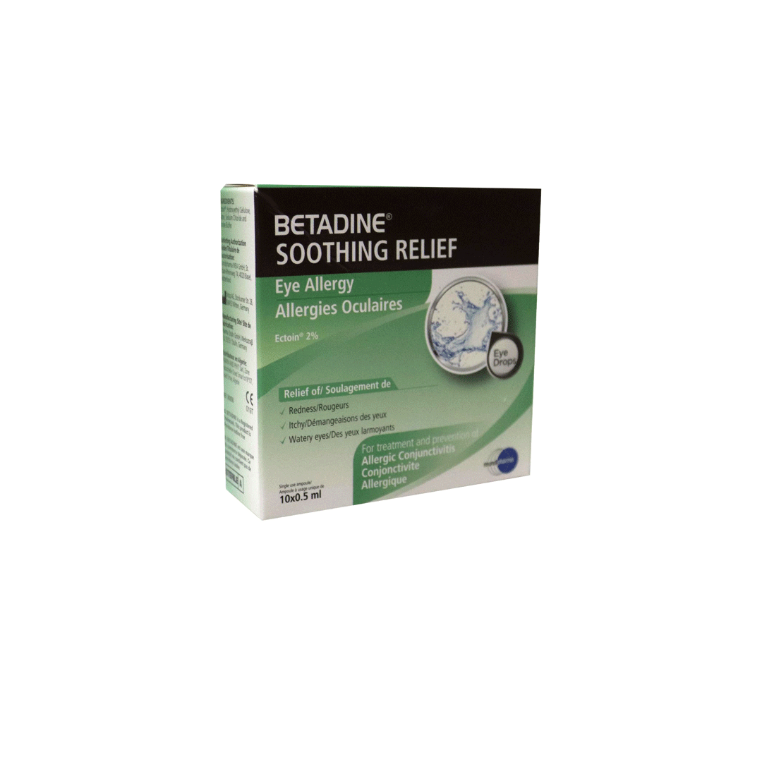 Betadine Soothing Relief Eye Drops 10*0.5ml product available at family pharmacy online buy now at qatar doha