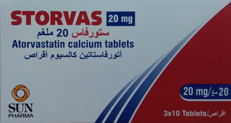 buy online Storvas 20 Mg Tablet 30's   Qatar Doha