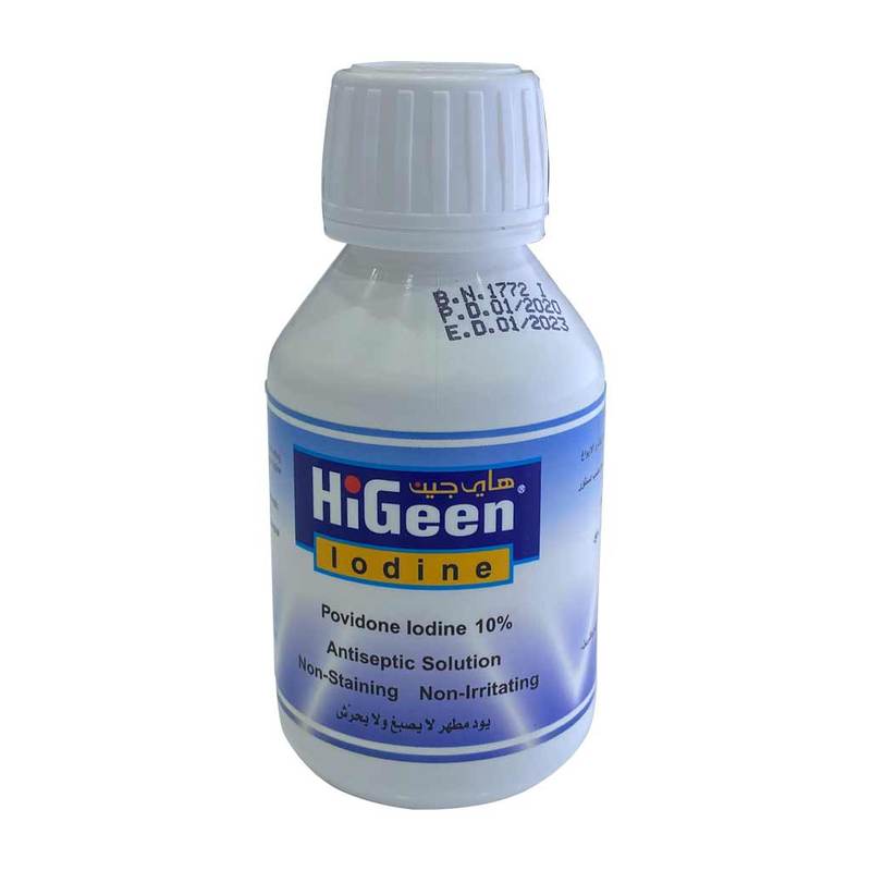 buy online Hi Geen Iodine Solution Usp 10%-120Ml	   Qatar Doha